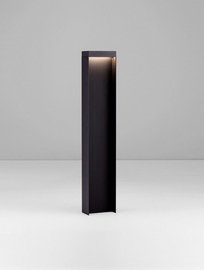 Nova Luce LED Wegeleuchte Alley 8W warmweiss 3000K IP65 salzwasserfest Anthrazit Aluminium 70cm 9136424