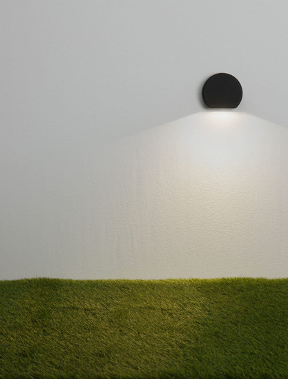 Nova Luce LED Außen-Wandleuchte Sango 4W warmweiss 3000K IP54 salzwasserfest Schwarz Aluminium 10x8,5cm 9136433
