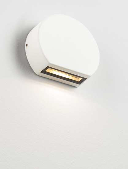 Nova Luce LED Außen-Wandleuchte Sango 4W warmweiss 3000K IP54 salzwasserfest Weiß Aluminium 10x8,5cm 9136434