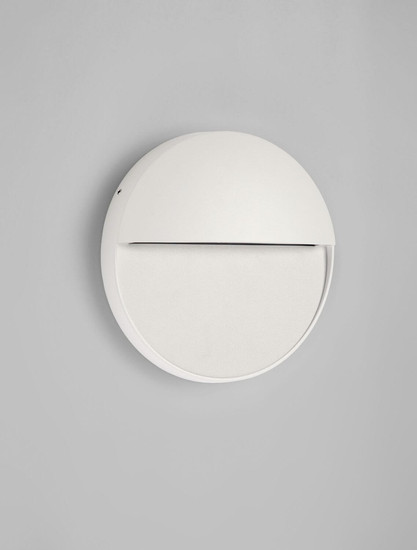 Nova Luce LED Außen-Wandleuchte Rodix 5W warmweiss 3000K IP54 salzwasserfest Weiß Aluminium Ø16cm 9136438