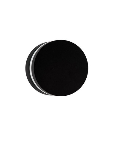 Nova Luce LED Außen-Wandleuchte Airy 8W warmweiss 3000K IP54 salzwasserfest Schwarz Aluminium Ø15cm 9136443