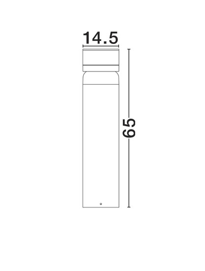 Nova Luce LED Wegeleuchte Airy 8W warmweiss 3000K IP65 salzwasserfest Schwarz Aluminium 65cm 9136445