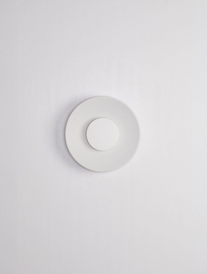 Nova Luce LED Außen-Wandleuchte Cico 12W warmweiss 3000K IP65 salzwasserfest Weiß Aluminium Ø24cm 9136447