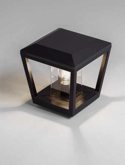 Nova Luce Sockelleuchte Opu E27 IP54 salzwasserfest Anthrazit Aluminium 26cm 9136449