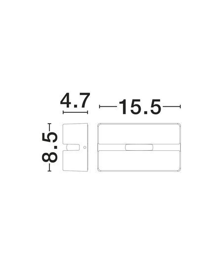 Nova Luce LED Fassadenleuchte Dio 4W warmweiss 3000K IP65 Weiß Aluminium 15,5x8,5cm 9136451