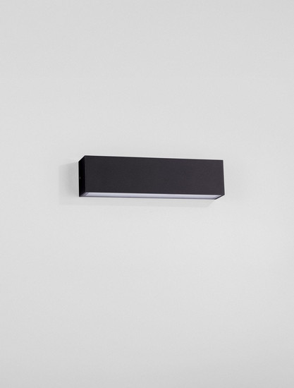 Nova Luce LED Außen-Wandleuchte Allure 22W warmweiss 3000K IP65 salzwasserfest Schwarz Aluminium 26x6,5cm 9136456