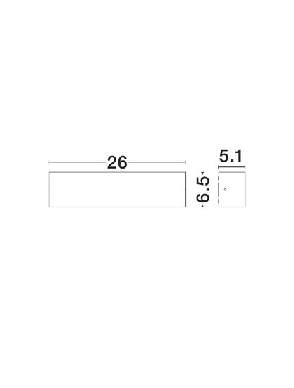 Nova Luce LED Außen-Wandleuchte Allure 22W warmweiss 3000K IP65 salzwasserfest Schwarz Aluminium 26x6,5cm 9136456