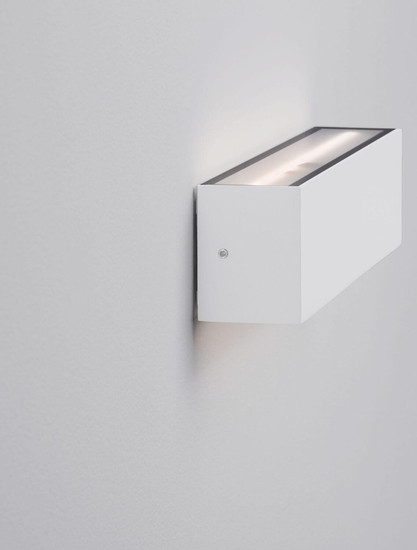 Nova Luce LED Außen-Wandleuchte Allure 22W warmweiss 3000K IP65 salzwasserfest Weiß Aluminium 26x6,5cm 9136457