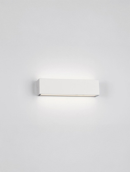 Nova Luce LED Außen-Wandleuchte Allure 22W warmweiss 3000K IP65 salzwasserfest Weiß Aluminium 26x6,5cm 9136457