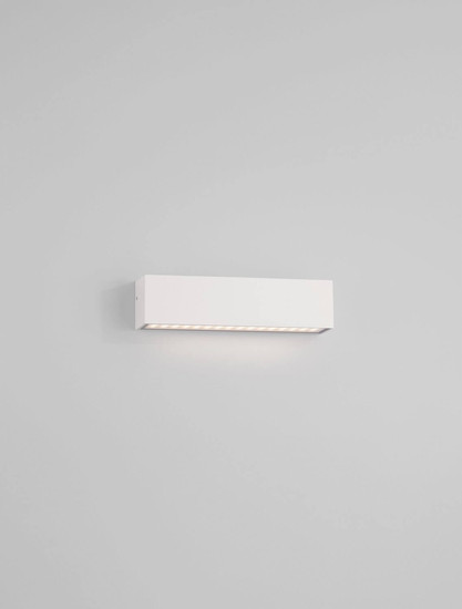 Nova Luce LED Außen-Wandleuchte Allure 8W warmweiss 3000K IP65 salzwasserfest Weiß Aluminium 22x6cm 9136459