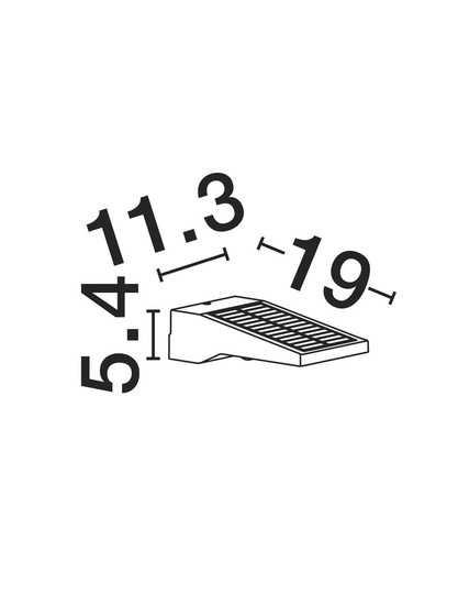 Nova Luce LED Solar-Wandleuchte Tek 1W warmweiss 3000K Bewegungsmelder IP54 Schwarz Aluminium 19x11cm 9136460