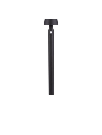 Nova Luce LED Solar-Wegeleuchte Chiaro 1W warmweiss 3000K Bewegungsmelder IP54 Schwarz Aluminium 90cm 9136463