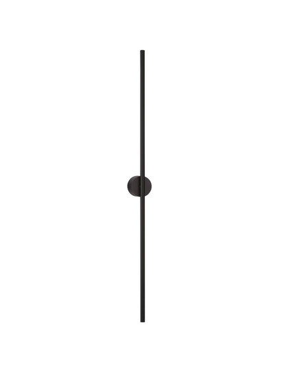 Nova Luce LED Wandleuchte Cretel 15W warmweiss 3000K IP44 Schwarz Aluminium 90x8cm 9172871