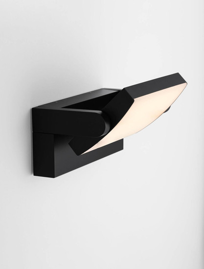 Nova Luce LED Außen-Wandleuchte Sally schwenkbar 20W warmweiss 3000K IP54 salzwasserfest Schwarz Aluminium 21x16,5cm 9176105