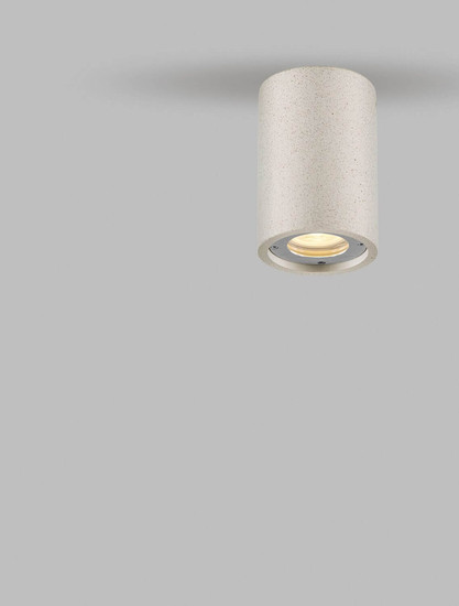Nova Luce Außen-Wandleuchte Par GU10 IP65 salzwasserfest Weiß Beton Ø9cm 9186180