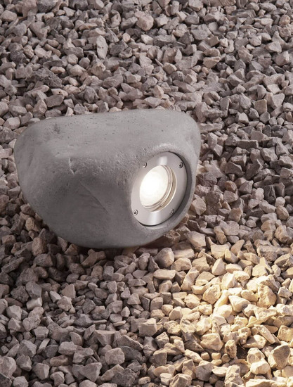 Nova Luce LED Akzentleuchte Petra 3W warmweiss 3000K IP65 salzwasserfest Grau Beton 20x14cm 9186183