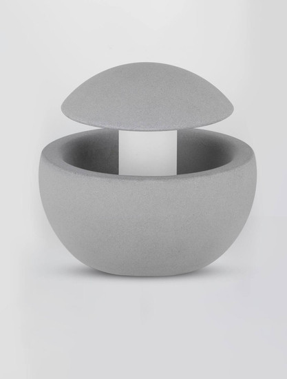 Nova Luce Bodeneinbauleuchte Minor G9 IP65 salzwasserfest Grau Beton Ø15cm 9186704