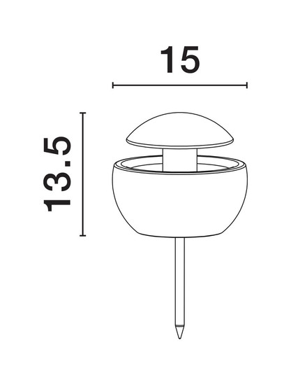 Nova Luce Bodeneinbauleuchte Minor G9 IP65 salzwasserfest Grau Beton Ø15cm 9186704