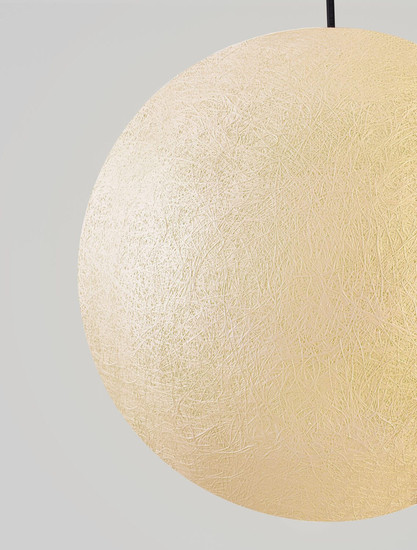 Nova Luce Außen-Pendelleuchte Moon E27 IP65 salzwasserfest Weiß Ø40cm 9186713