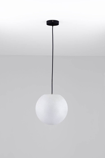 Nova Luce Außen-Pendelleuchte Moon E14 IP65 salzwasserfest Weiß Ø30cm 9186714