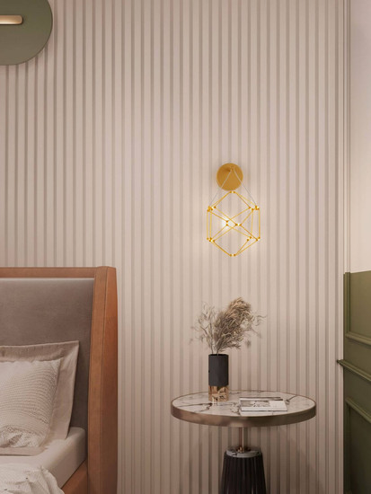 Nova Luce LED Pendelleuchte Nebula 6W warmweiss 3000K Gold Aluminium Kupfer 23x17cm 9186903