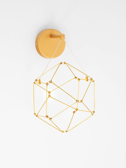 Nova Luce LED Pendelleuchte Nebula 6W warmweiss 3000K Gold Aluminium Kupfer 23x17cm 9186903