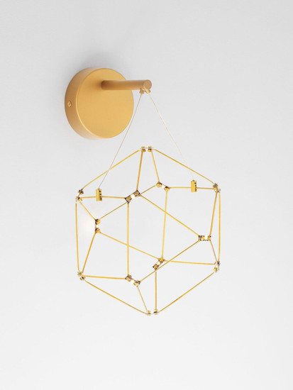 Nova Luce LED Pendelleuchte Nebula 6W warmweiss 3000K Gold Aluminium Kupfer 23x17cm 9186903