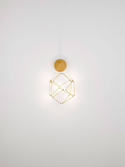 Nova Luce LED Pendelleuchte Nebula 6W warmweiss 3000K Gold Aluminium Kupfer 23x17cm 9186903