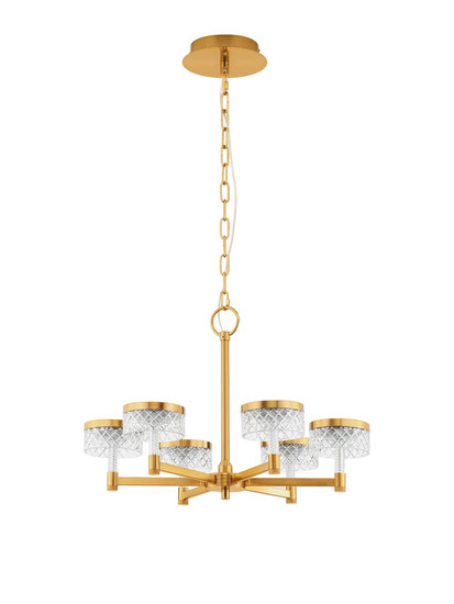 Nova Luce LED Pendelleuchte Bion 38W warmweiss 3000K Messinggold Metall Ø70cm 9186944
