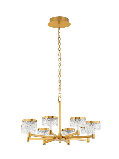 Nova Luce LED Pendelleuchte Bion 48W warmweiss 3000K Messinggold Metall Ø80cm 9186945