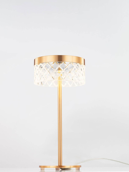 Nova Luce LED Tischleuchte Bion 6W warmweiss 3000K Messinggold Metall Ø15cm 9186947