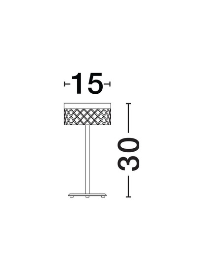 Nova Luce LED Tischleuchte Bion 6W warmweiss 3000K Messinggold Metall Ø15cm 9186947