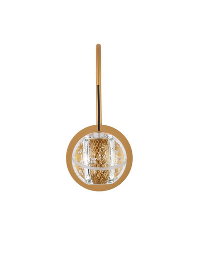 Nova Luce LED Wandleuchte Licio 4W warmweiss 3000K Gold Glas Metall Ø12cm 9186959