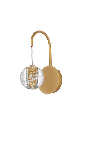 Nova Luce LED Wandleuchte Licio 4W warmweiss 3000K Gold Glas Metall Ø12cm 9186959