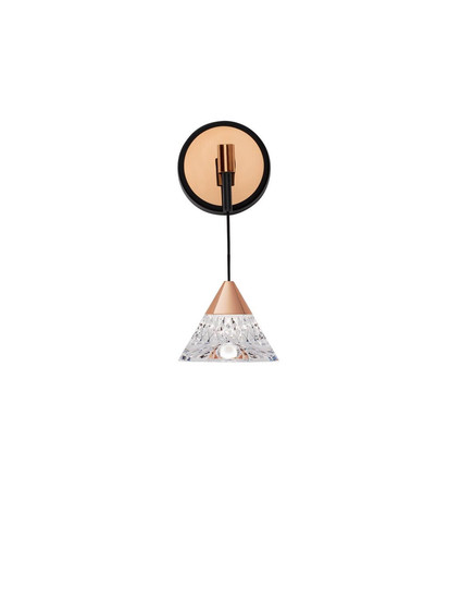 Nova Luce LED Wandleuchte Paluz 7W warmweiss 3000K Roségold Schwarz Metall Ø10,5cm 9186962