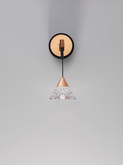 Nova Luce LED Wandleuchte Paluz 7W warmweiss 3000K Roségold Schwarz Metall Ø10,5cm 9186962