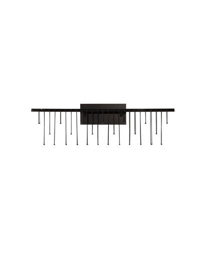 Nova Luce LED Wandleuchte Stellar dimmbar 11W warmweiss 3000K Schwarz Chrom Aluminium 67x20cm 9186967