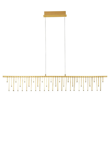 Nova Luce LED Pendelleuchte Stellar dimmbar 17W warmweiss 3000K Gold Aluminium Kupfer 120x8cm 9186972