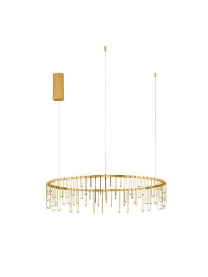 Nova Luce LED Pendelleuchte Stellar dimmbar 30W warmweiss 3000K Gold Aluminium Kupfer Ø80cm 9186976