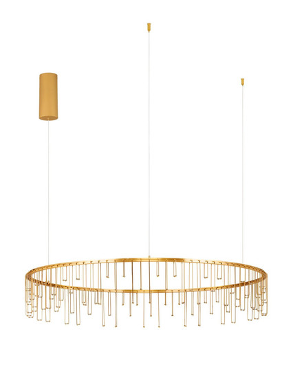 Nova Luce LED Pendelleuchte Stellar dimmbar 36W warmweiss 3000K Gold Aluminium Kupfer Ø100cm 9186978