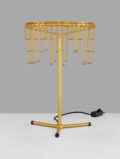 Nova Luce LED Tischleuchte Stellar dimmbar 16W warmweiss 3000K Gold Aluminium Kupfer Ø30cm 9186980