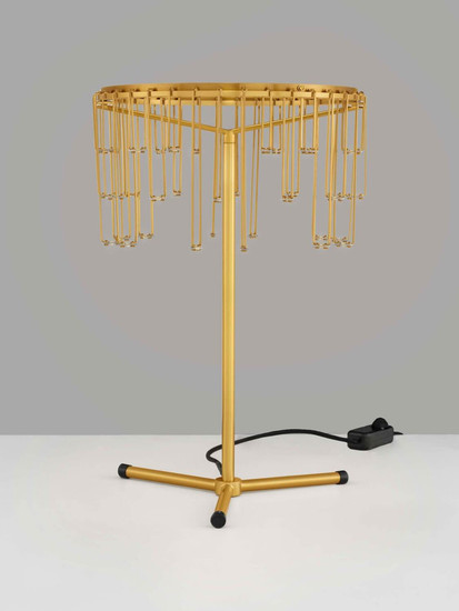 Nova Luce LED Tischleuchte Stellar dimmbar 16W warmweiss 3000K Gold Aluminium Kupfer Ø30cm 9186980