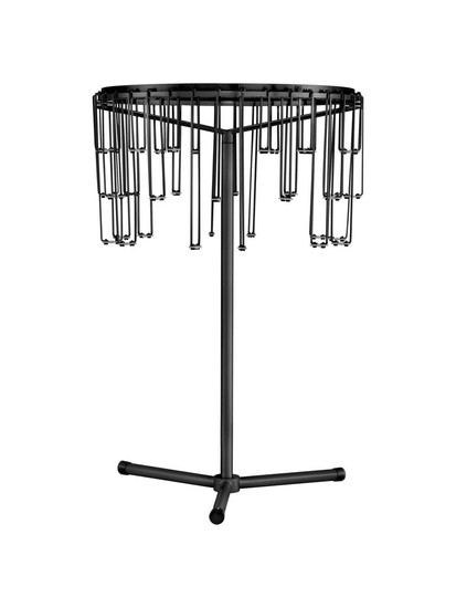 Nova Luce LED Tischleuchte Stellar dimmbar 14W warmweiss 3000K Schwarz Chrom Aluminium Ø30cm 9186981
