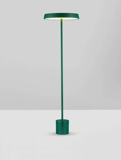 Nova Luce LED Stehleuchte Vetro 33W warmweiss 3000K Grün Aluminium 136cm 9223417
