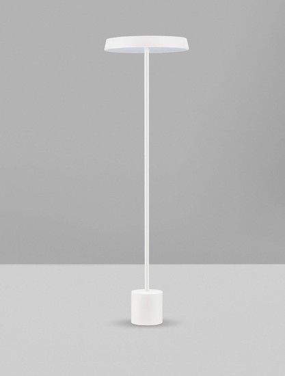 Nova Luce LED Stehleuchte Vetro 33W warmweiss 3000K Weiß Aluminium 136cm 9223418