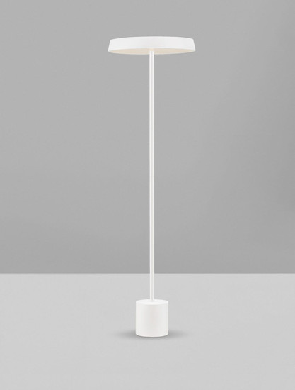Nova Luce LED Stehleuchte Vetro 33W warmweiss 3000K Weiß Aluminium 136cm 9223418