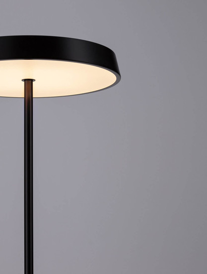 Nova Luce LED Stehleuchte Vetro 33W warmweiss 3000K Schwarz Aluminium 136cm 9223419