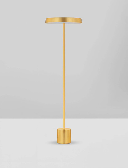 Nova Luce LED Stehleuchte Vetro 33W warmweiss 3000K Gold Aluminium 136cm 9223420