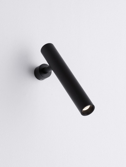 Nova Luce LED Wandleuchte Arlo schwenkbar 6W warmweiss 3000K Schwarz Aluminium Ø3cm 9232132