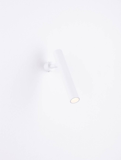 Nova Luce LED Wandleuchte Arlo schwenkbar 6W warmweiss 3000K Weiß Aluminium Ø3cm 9232133